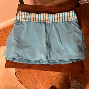 Lululemon tennis skirt. Light Turquoise color. Size 6. Like new.
